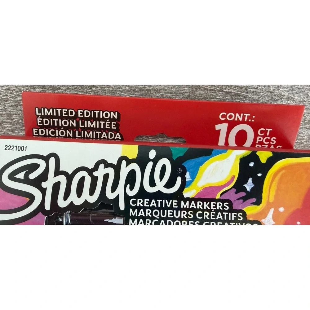 New Sharpie Creative Markers Bullet Tip Acrylic Markers 10 Count Limited Edition